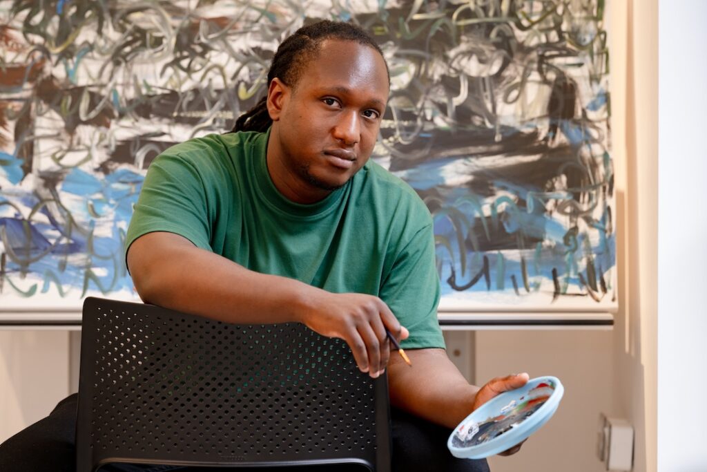 Sam Ikhuoria, artist in residence at Alice Billing House